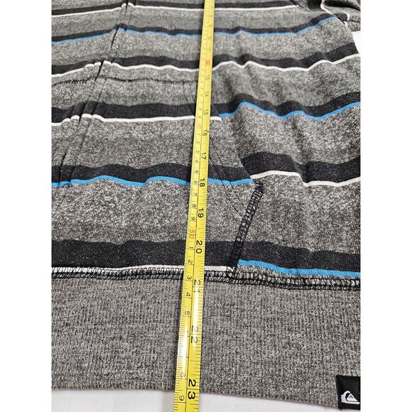 Boys Quicksilver Grey Blue Baja Hoodie Youth Size Medium, 10 - 12 - Picture 13 of 15